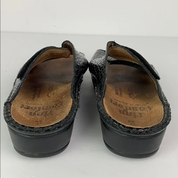 Finn Comfort Germany Sz 39 Black Preowned - Picture 3 of 8